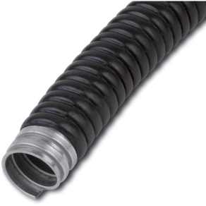   Fém gégecső műanyag  köpennyel  27/22mm DE331S 22  25M fekete, SG-S-P 035963 Univolt