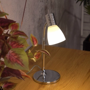   Íróasztali lámpa, 30 cm - Prince Eglo 13577, állítható, 1xE14 foglalattal