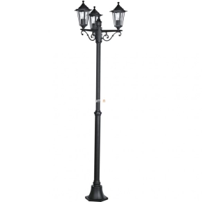  Kültéri állólámpa három foglalattal, 192 cm, fekete - Laterna Eglo 22145