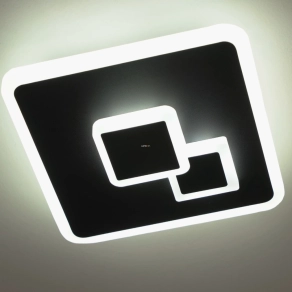   Mennyezeti LED lámpa 8 W, hidegfehér, 20x20 cm, fekete-fehér színű - Cadegal Eglo 30658