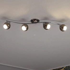   Spot lámpa négy foglalattal, fekete-krómszínű - Bimeda Eglo 31008