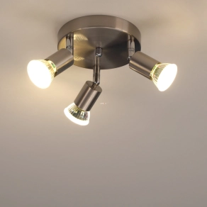   Spot lámpa három foglalattal, nikkel színű - Mini Eglo 31413