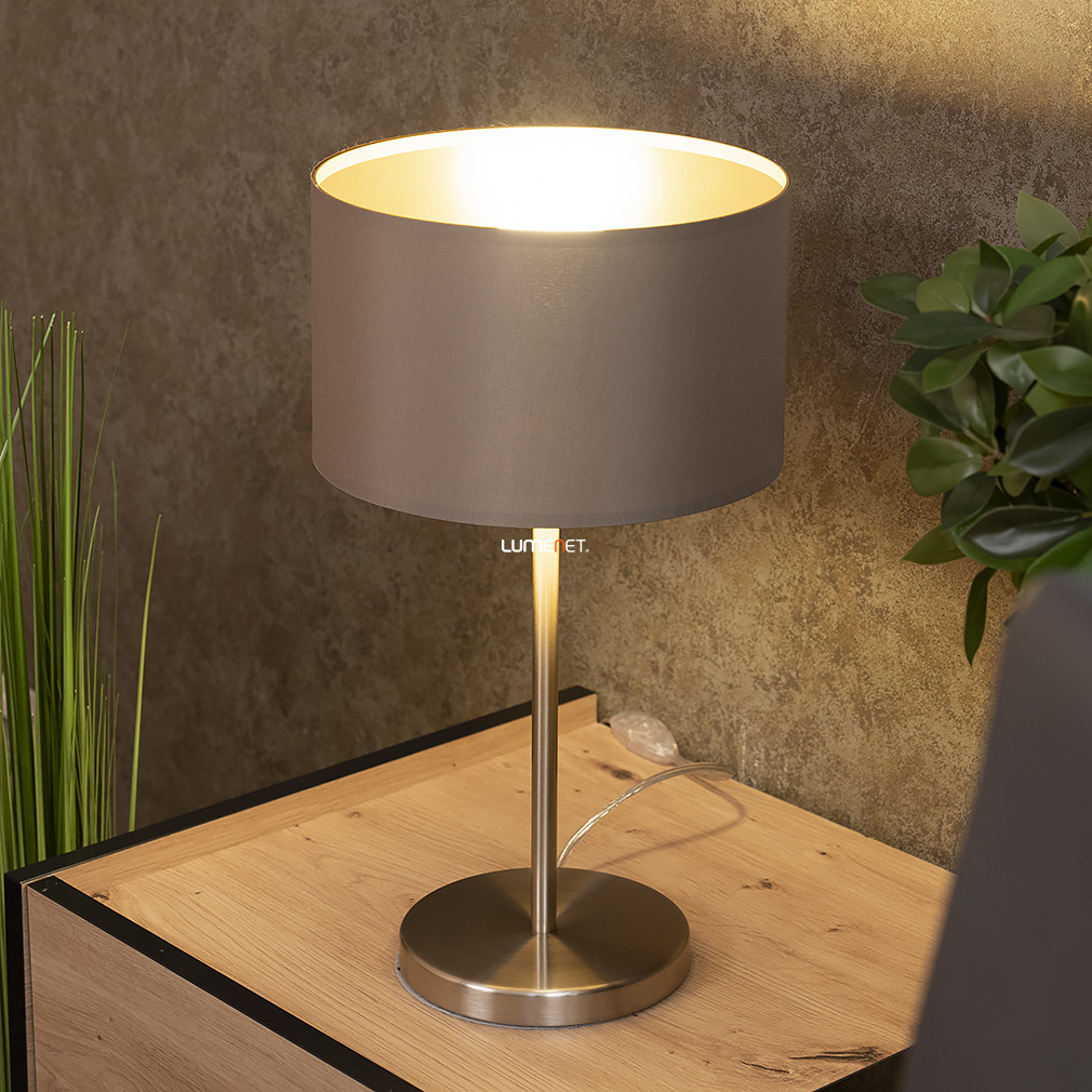Tópszínű asztali lámpa, 42 cm - Maserlo Eglo 31629, 1xE27 foglalattal