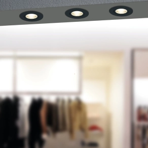   Süllyeszthető LED spot lámpa fekete színben - Saliceto Eglo 33997