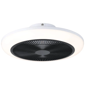   Távirányítóval szabályozható ventiláros mennyezeti LED lámpa - Sayulita 1 Eglo 35234, 3280 lm, 2700-6500 K, állítható színhőmérséklet, 4x5,2 W, 220-240 V