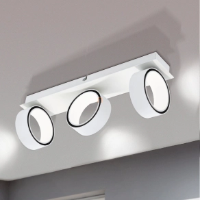   Mennyezeti LED lámpa 3x5 W, melegfehér, fehér-krómszínű - Albariza Eglo 39586