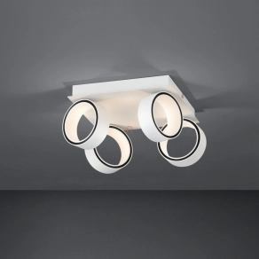   Mennyezeti LED lámpa 4x5 W, melegfehér, fehér-krómszínű - Albariza Eglo 39587