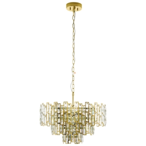   Kristály csillár aranyszínű, art deco - Calmeilles Eglo 39613