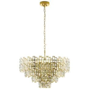   Arany színű kristály csillár art deco stílusban, 78 cm - Calmeilles Eglo 39614
