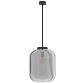   Függesztett lámpa, 35 cm, fekete-füstszínű - Bulciago Eglo 39674