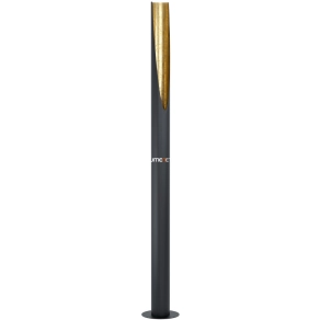   Állólámpa talpkapcsolóval, 181 cm, fekete-arany színű - Prebone Eglo 39759, 1xGU10 foglalattal
