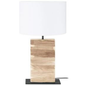   Natúr asztali lámpa, szögletes, 62,5 cm - Contessore Eglo 39917, 1xE27 foglalattal, 220-240 V