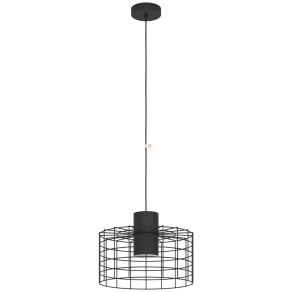   Függesztett lámpa, 38 cm, fekete-fehér színű - Milligan Eglo 43627
