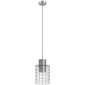   Függesztett lámpa, 20 cm, nikkel-fehér színű - Milligan Eglo 43647