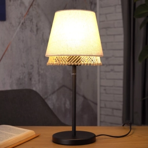   Natúr asztali lámpa, 42 cm - Tabley Eglo 43977, 1xE27 foglalattal