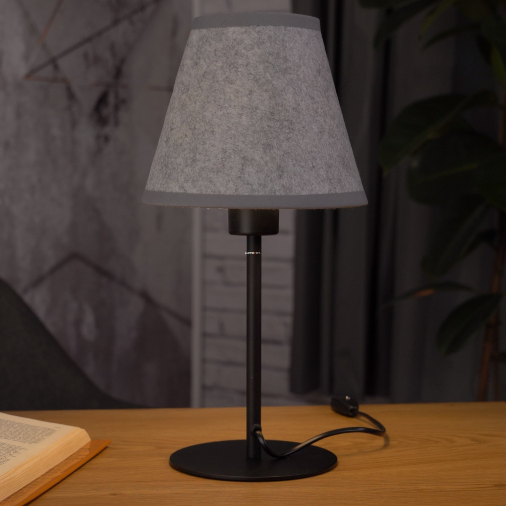Nemez búrás asztali lámpa, 39 cm - Alsager Eglo 43986, 1xE27 foglalattal
