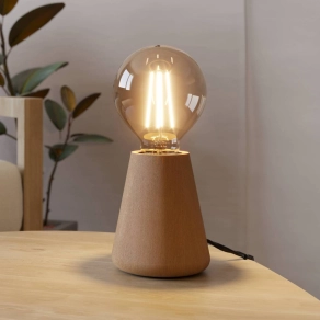   Natúr asztali lámpa világos árnyalatban, 10 cm - Asby Eglo 44014, 1xE27 foglalattal, 220-240 V