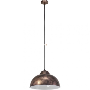  Függesztett lámpa, 37 cm, vörösréz-antikolt - Truro Eglo 49248
