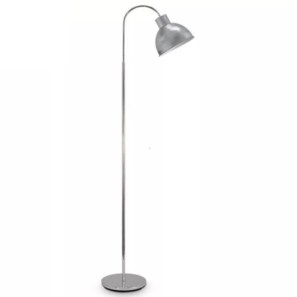 Állólámpa antikolt ezüst színben, 150 cm - Boleigh Eglo 49334, talpkapcsoló, 1xE27 foglalattal