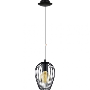 Függesztett lámpa, 16 cm, fekete - Newtown Eglo 49477