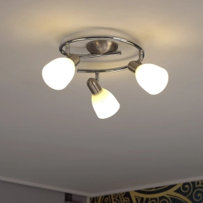   Spot lámpa három foglalattal, 29,5 cm, fehér-nikkel színű - Dakar Eglo 75299