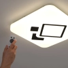 Távirányítós mennyezeti LED lámpa 4x1,45 W, hideg-melegfehér, fehér-fekete - Espartaco Eglo 75645