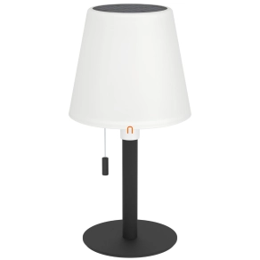   Kültéri napelemes asztali LED lámpa, RGBW, 25 cm - Montapalma Eglo 75889, újratölthető, állítható fényerősség, húzókapcsolós, 2,2 W, 3000 K +RGB, 190 lm