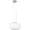 Függesztett lámpa két foglalattal, 35 cm, fehér-ezüstszínű - Optica Eglo 86814