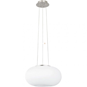   Függesztett lámpa két foglalattal, 35 cm, fehér-ezüstszínű - Optica Eglo 86814