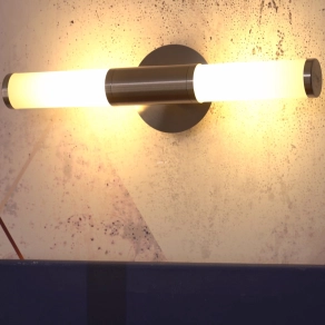   Fürdőszobai tükörvilágító lámpa két foglalattal, 46 cm, opál-nikkel színű - Palmera Eglo 87222