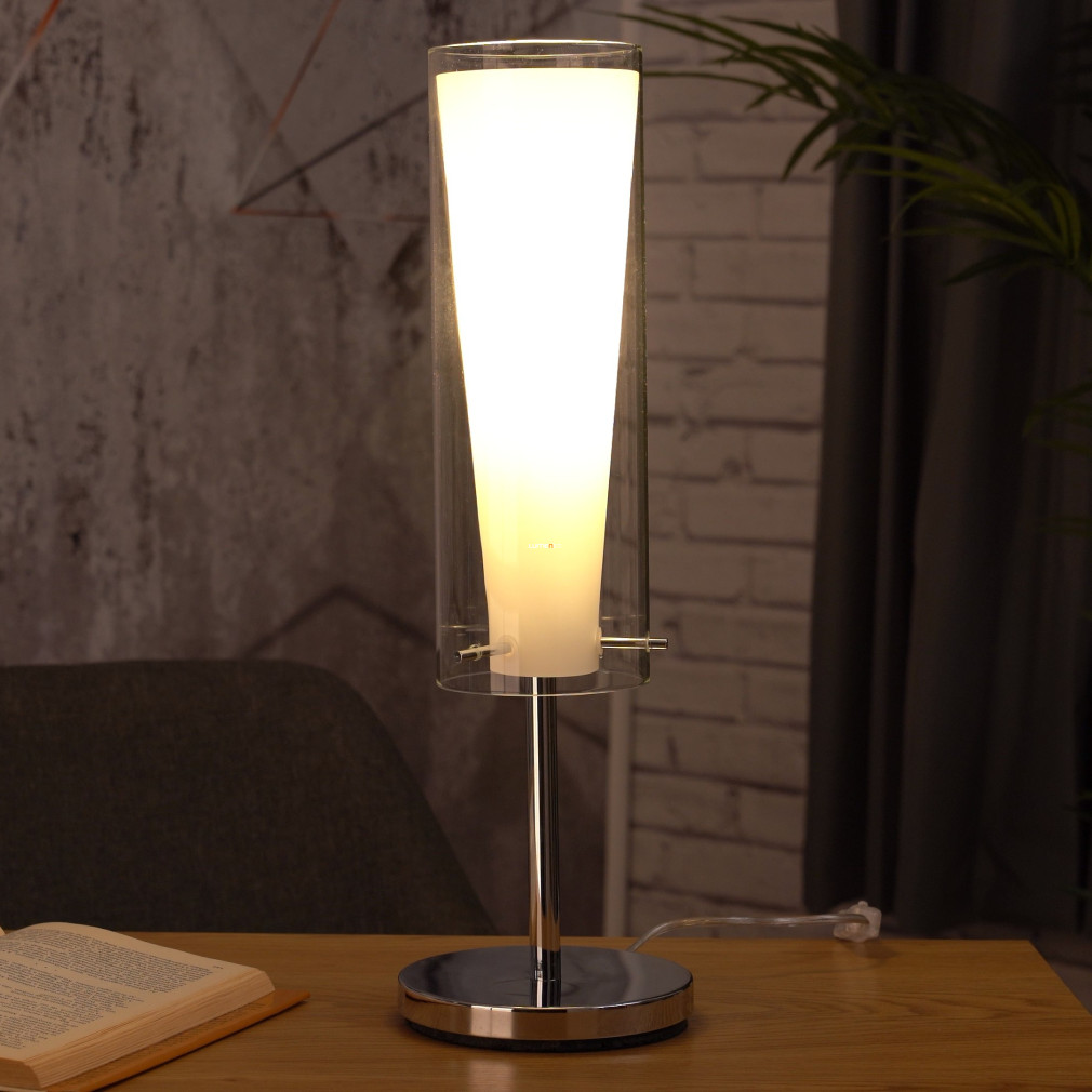 Üveg asztali lámpa, opál, 50 cm - Pinto Eglo 89835, 1xE27 foglalattal