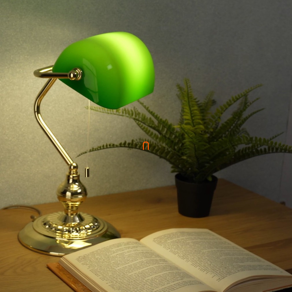 Banklámpa, 39 cm - Banker Eglo 90967, 1xE27 foglalattal