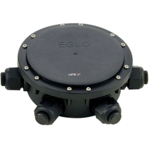   Földbe süllyeszthető kültéri elosztódoboz, 6 bemenettel, fekete - Connector box Eglo 91207