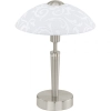 Inda mintás asztali lámpa, szatinált üveg, 32 cm - Solo Eglo 91238 - érintőkapcsolós, állítható fényerő, 1xE14 foglalattal