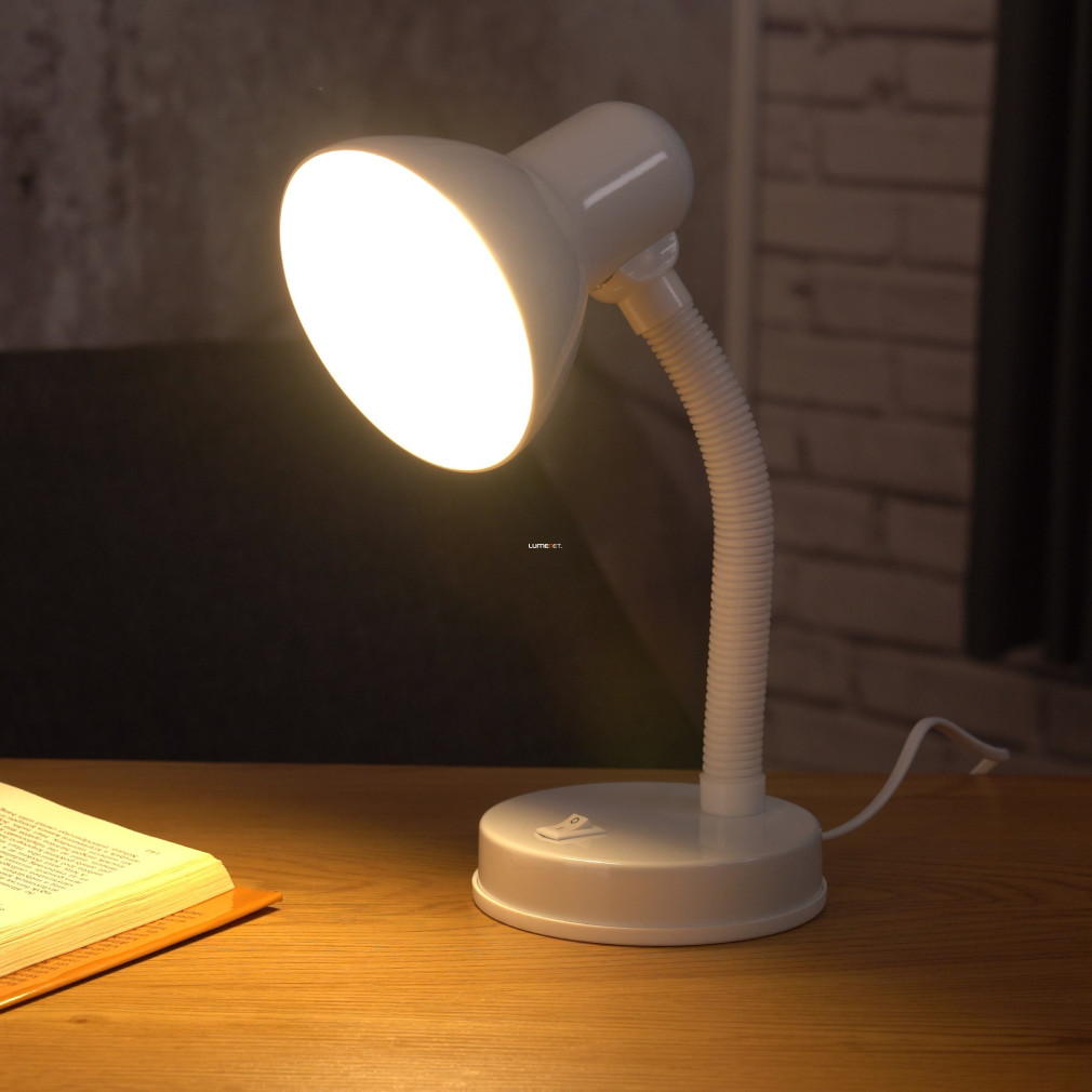 Íróasztali lámpa fehér színben, 30 cm - Basic Eglo 9229, 1xE27 foglalattal