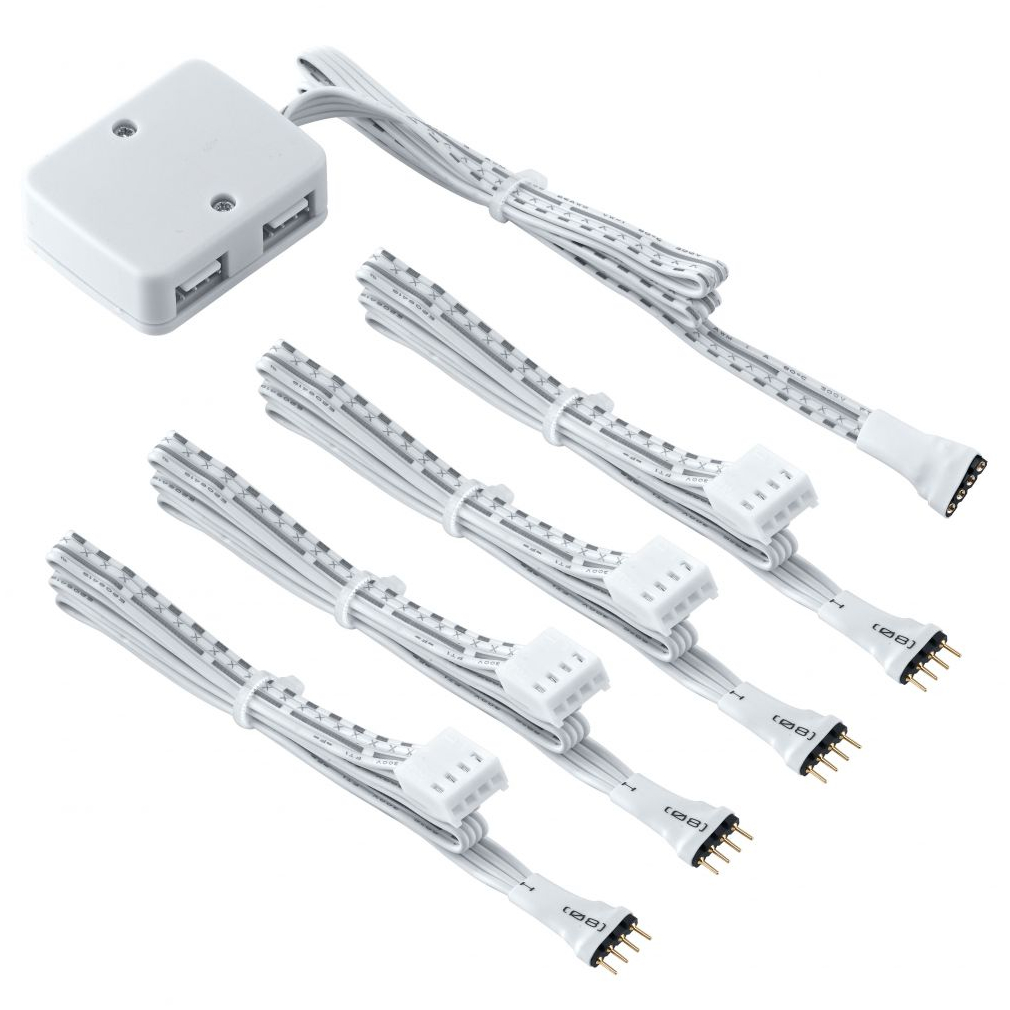 Elosztódoboz LED szalag rendszerhez, 4x50 cm csatlakozó kábellel - Led Stripes Eglo 92304