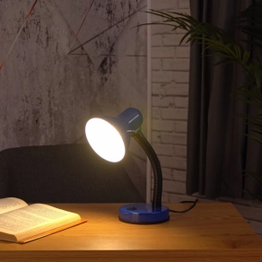   Íróasztali lámpa tintakék színben, 30 cm - Basic Eglo 9232, 1xE27 foglalattal