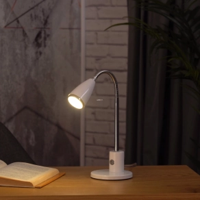   Íróasztali spot lámpa fehér színben, 32 cm - Fox Eglo 92872, 1xGU10 foglalattal