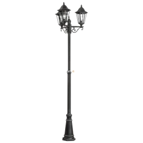   Kültéri állólámpa három foglalattal, 220 cm, fekete-antikolt - Navedo Eglo 93465