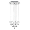 Függesztett LED lámpa 37,5 W, melegfehér, ezüst - Pianopoli Eglo 93662