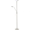 Szabályozható LED állólámpa, 180 cm, ezüstszínű - Baya Eglo 93874, fényerőszabályzó kapcsoló, 3000 K, 2200 lm, 22,5 W