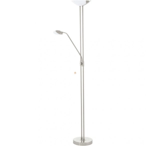   Szabályozható LED állólámpa, 180 cm, ezüstszínű - Baya Eglo 93874, fényerőszabályzó kapcsoló, 3000 K, 2200 lm, 22,5 W