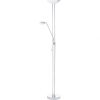Szabályozható LED állólámpa, 180 cm, fehér-ezüstszínű - Baya Eglo 93875, fényerőszabályzó kapcsoló, 3000 K, 1950 lm, 22,5 W
