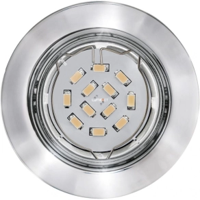   Süllyesztett spot lámpa LED fényforrással, 5 W, króm, 3 darabos - Peneto Eglo 94407