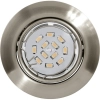 Süllyesztett spot lámpa LED fényforrással, 5 W, nikkel, 3 darabos - Peneto Eglo 94408
