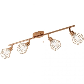   Spot lámpa négy foglalattal, vörösréz-rosegold - Zapata Eglo 95548