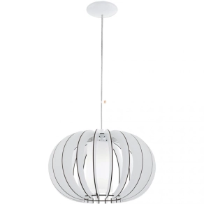  Függesztett lámpa, 40 cm, fehér-fekete - Stellato Eglo 95606