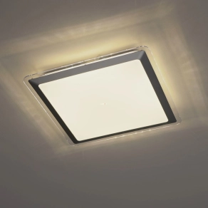   Mennyezeti LED lámpa 24 W, melegfehér, 34x34 cm, fehér-ezüstszínű - Competa Eglo 95679