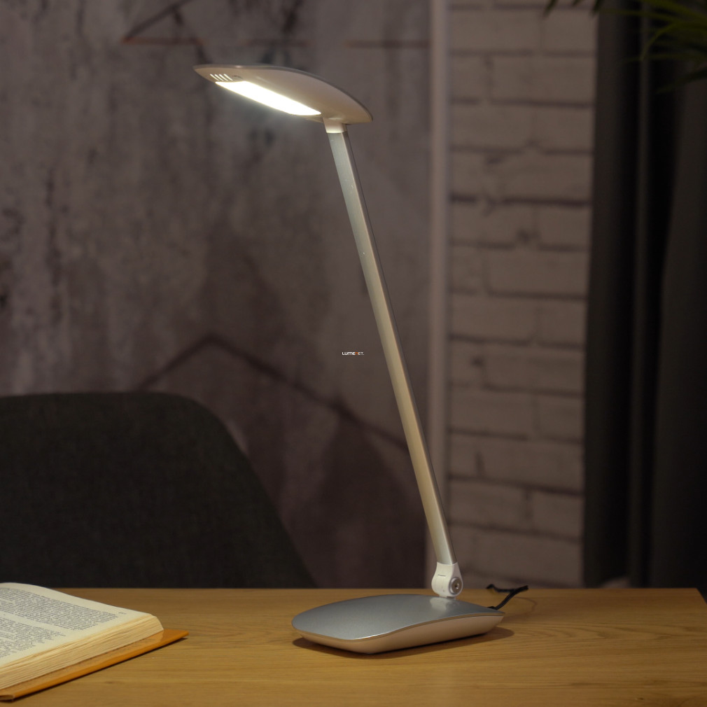 Íróasztali LED lámpa ezüstszínű 50 cm - Cajero Eglo 95694, 4000 K, 700 lm, 4,5 W
