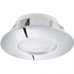   Süllyesztett LED spot lámpa, kerek 6 W, melegfehér, 7,8 cm, krómszínű - Pineda Eglo 95818